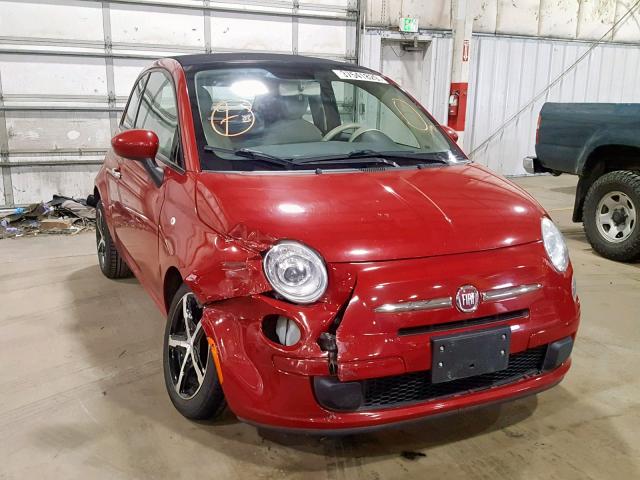3C3CFFDR2CT108705 - 2012 FIAT 500 POP RED photo 1