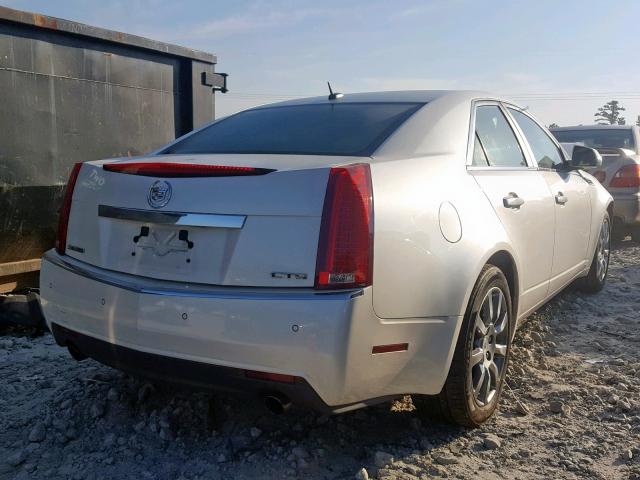 1G6DV57V380209989 - 2008 CADILLAC CTS HI FEA WHITE photo 4