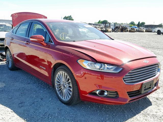 3FA6P0RU9ER256680 - 2014 FORD FUSION TIT RED photo 1