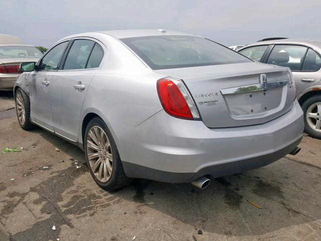 1LNHM94R39G630535 - 2009 LINCOLN MKS SILVER photo 3