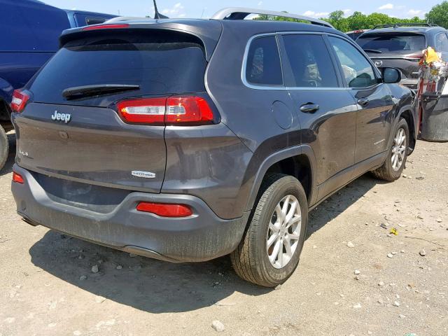 1C4PJMCB6HW649326 - 2017 JEEP CHEROKEE L GRAY photo 4