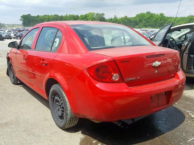 1G1AT58H297245849 - 2009 CHEVROLET COBALT LT RED photo 3