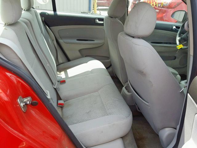 1G1AT58H297245849 - 2009 CHEVROLET COBALT LT RED photo 6