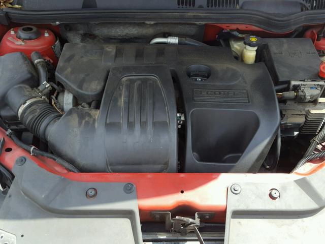 1G1AT58H297245849 - 2009 CHEVROLET COBALT LT RED photo 7