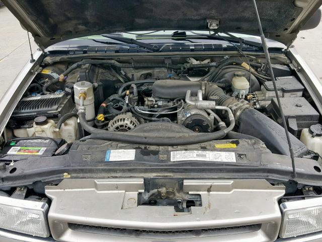 1GNDT13W0Y2150549 - 2000 CHEVROLET BLAZER BEIGE photo 7