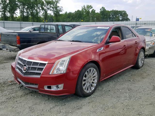 1G6DP5EV0A0102336 - 2010 CADILLAC CTS PREMIU RED photo 2