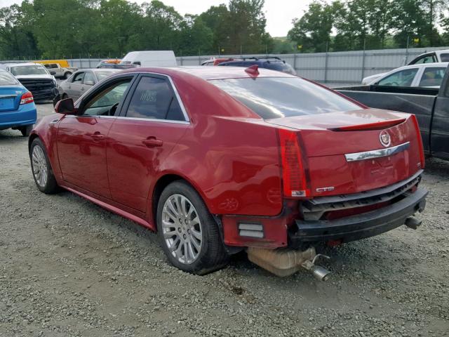 1G6DP5EV0A0102336 - 2010 CADILLAC CTS PREMIU RED photo 3