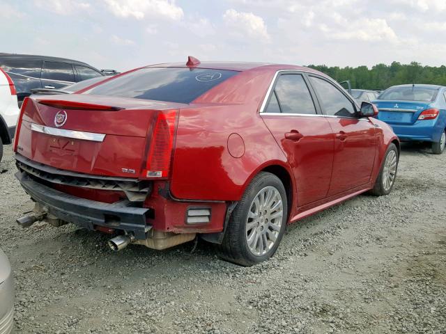 1G6DP5EV0A0102336 - 2010 CADILLAC CTS PREMIU RED photo 4