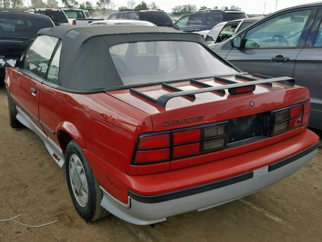 1G1JF31W1J7224113 - 1988 CHEVROLET CAVALIER Z RED photo 3