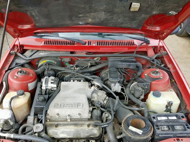 1G1JF31W1J7224113 - 1988 CHEVROLET CAVALIER Z RED photo 7