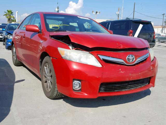 4T1BB3EK2AU119902 - 2010 TOYOTA CAMRY HYBR RED photo 1