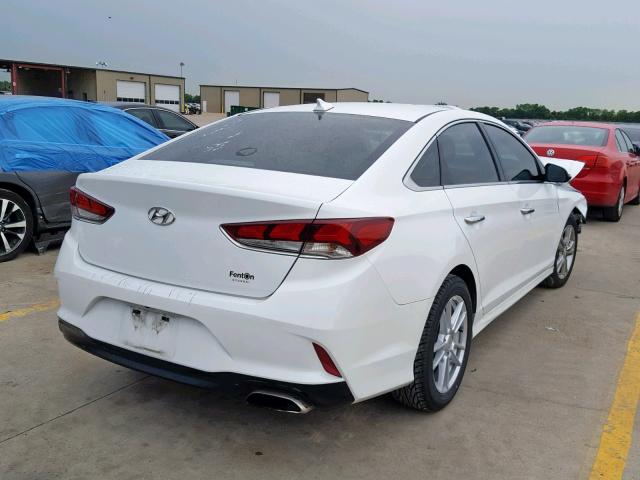 5NPE34AF6JH642525 - 2018 HYUNDAI SONATA SPO WHITE photo 4