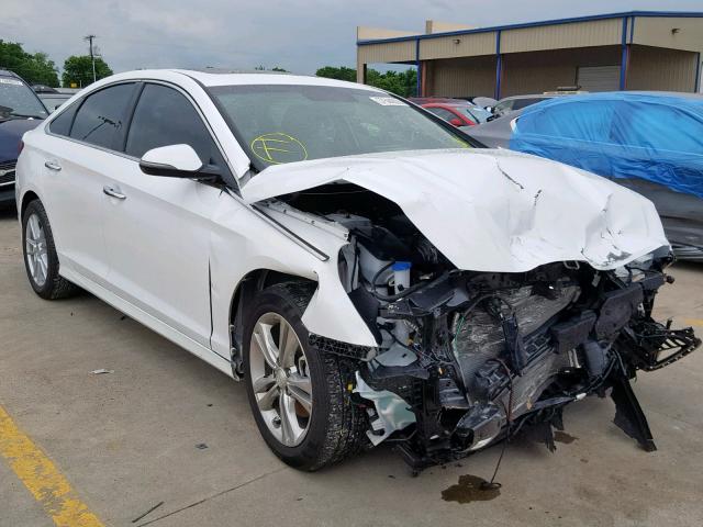 5NPE34AF6JH642525 - 2018 HYUNDAI SONATA SPO WHITE photo 9