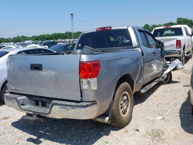 5TFRM5F10BX020638 - 2011 TOYOTA TUNDRA DOU SILVER photo 4