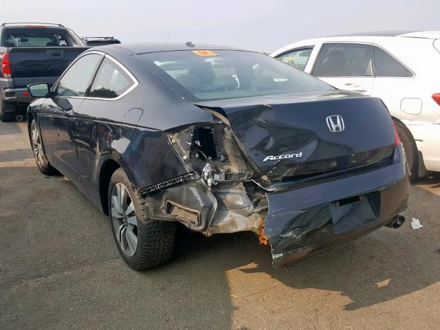 1HGCS12808A015010 - 2008 HONDA ACCORD EXL BLACK photo 3