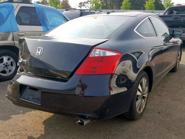 1HGCS12808A015010 - 2008 HONDA ACCORD EXL BLACK photo 4