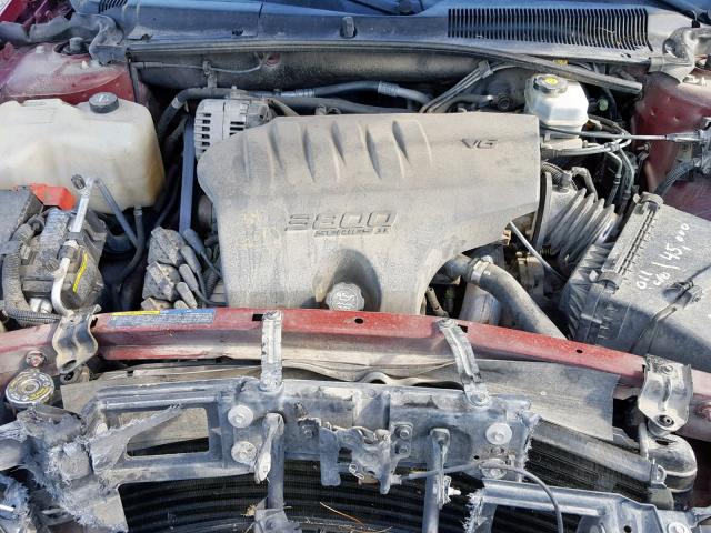 1G2HX52K734141353 - 2003 PONTIAC BONNEVILLE BURGUNDY photo 7