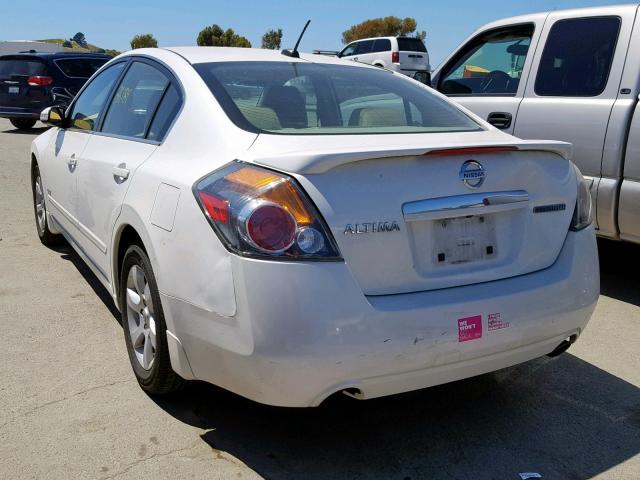 1N4CL21EX8C231501 - 2008 NISSAN ALTIMA HYB WHITE photo 3