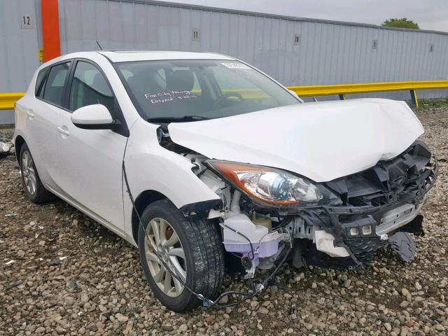 JM1BL1L78C1553203 - 2012 MAZDA 3 I WHITE photo 1