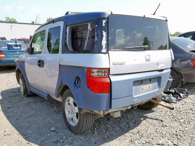 5J6YH28695L030985 - 2005 HONDA ELEMENT EX GRAY photo 3