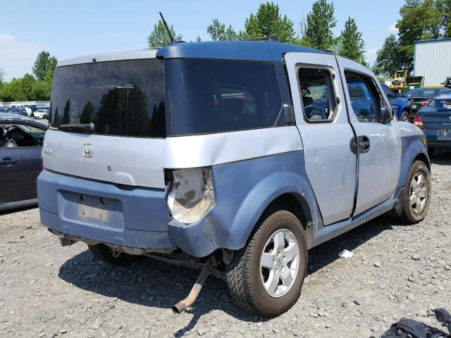 5J6YH28695L030985 - 2005 HONDA ELEMENT EX GRAY photo 4