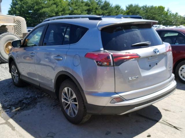 JTMRJREV5JD192023 - 2018 TOYOTA RAV4 HV LE SILVER photo 3