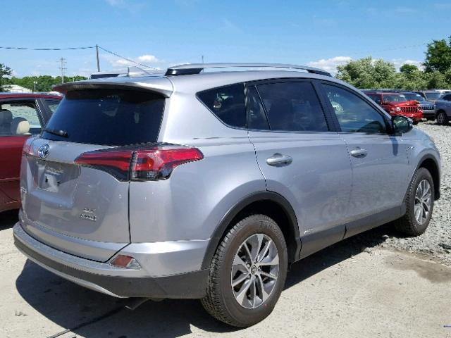 JTMRJREV5JD192023 - 2018 TOYOTA RAV4 HV LE SILVER photo 4