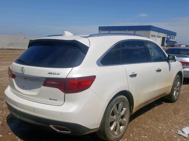 5FRYD4H89EB029741 - 2014 ACURA MDX ADVANC WHITE photo 4