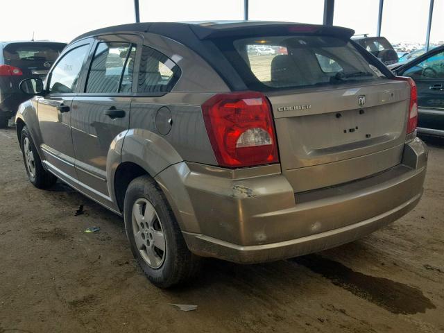 1B3HB28B78D678426 - 2008 DODGE CALIBER TAN photo 3