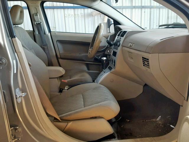 1B3HB28B78D678426 - 2008 DODGE CALIBER TAN photo 5