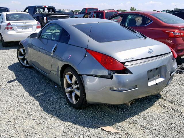 JN1AZ34E96M350412 - 2006 NISSAN 350Z COUPE GRAY photo 3