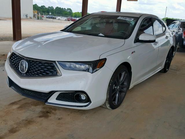 19UUB2F68JA013319 - 2018 ACURA TLX TECH+A WHITE photo 2