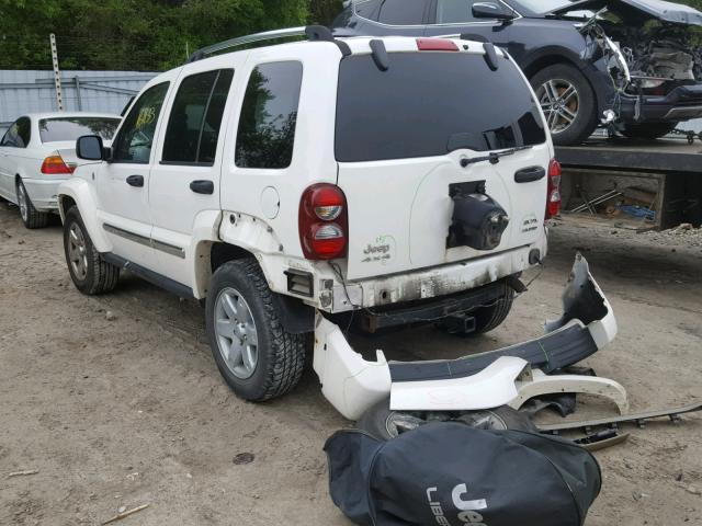 1J4GL58K76W262865 - 2006 JEEP LIBERTY LI WHITE photo 3