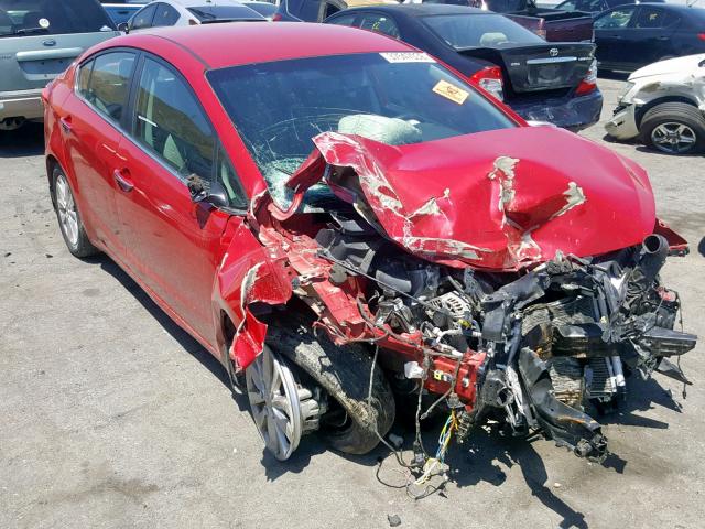 KNAFX4A88E5113820 - 2014 KIA FORTE EX RED photo 1