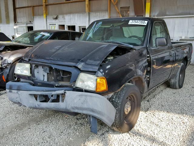 1FTYR10D25PA40676 - 2005 FORD RANGER BLACK photo 2