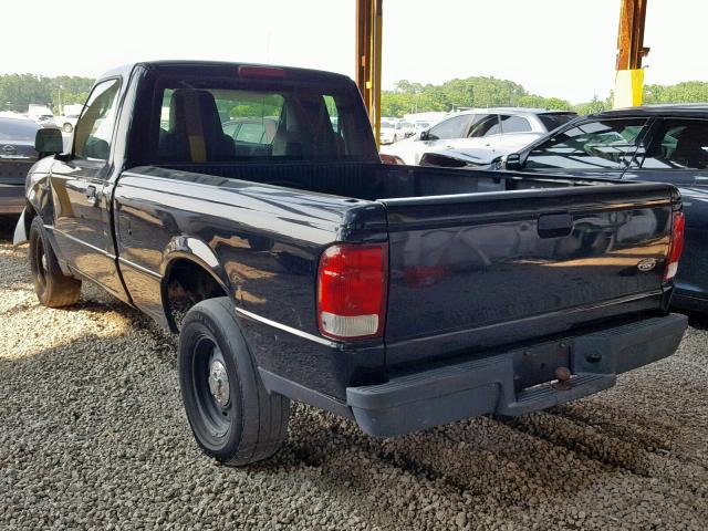 1FTYR10D25PA40676 - 2005 FORD RANGER BLACK photo 3