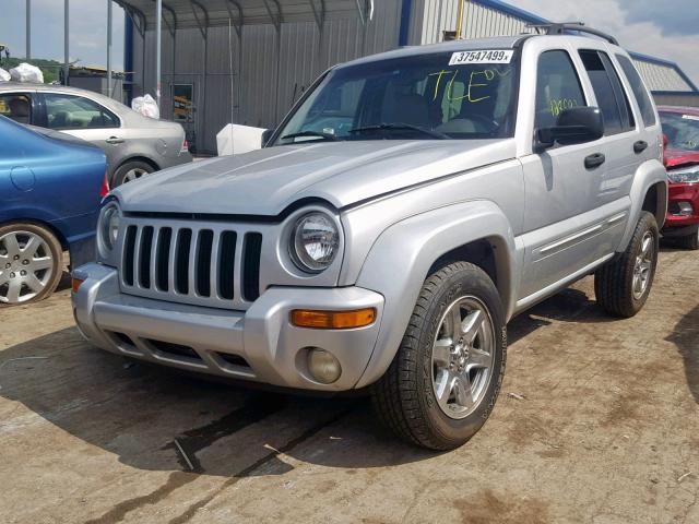 1J8GK58KX4W114630 - 2004 JEEP LIBERTY LI SILVER photo 2