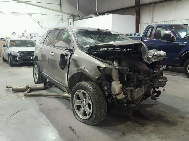 2FMDK3JC0DBA22957 - 2013 FORD EDGE SEL GOLD photo 1