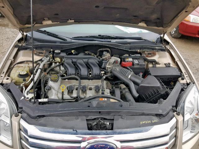 3FAHP02117R203919 - 2007 FORD FUSION SEL TAN photo 7