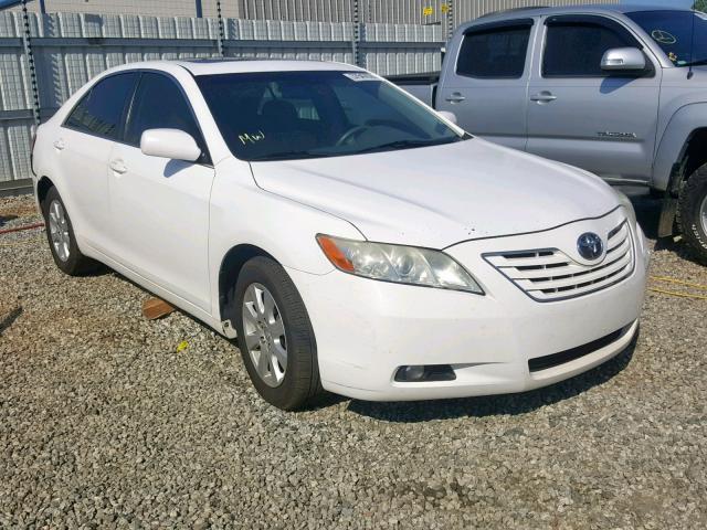 4T1BE46K27U571918 - 2007 TOYOTA CAMRY XLE WHITE photo 1