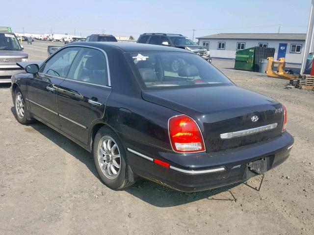 KMHFU45E43A263239 - 2003 HYUNDAI XG 350 BLACK photo 3