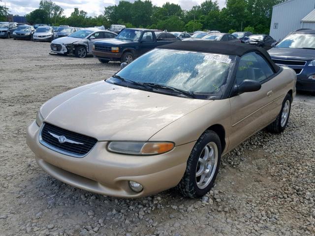 3C3EL55H2XT602179 - 1999 CHRYSLER SEBRING JX GOLD photo 2