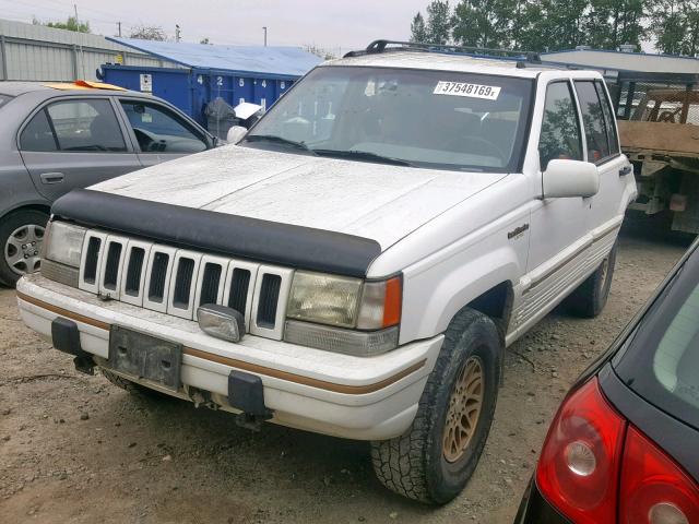 1J4GZ78Y6SC529147 - 1995 JEEP GRAND CHER WHITE photo 2