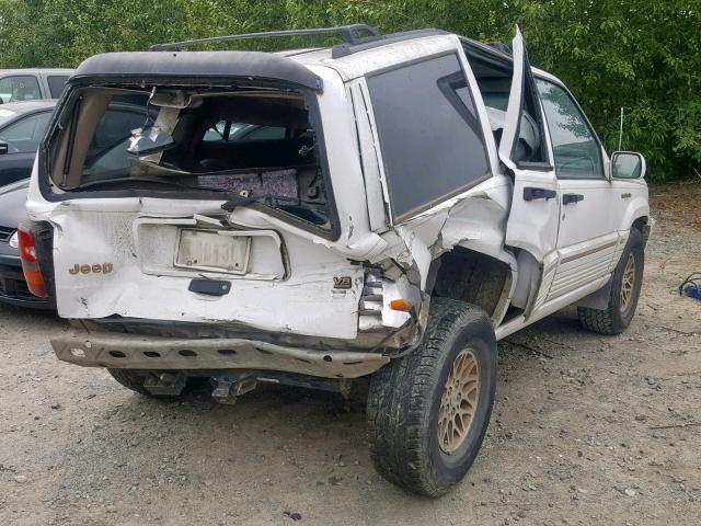 1J4GZ78Y6SC529147 - 1995 JEEP GRAND CHER WHITE photo 4