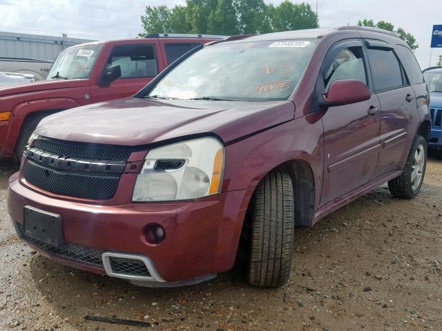 2CNDL937686284075 - 2008 CHEVROLET EQUINOX SP BURGUNDY photo 2