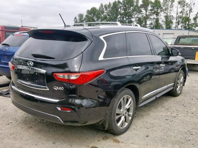 5N1AL0MM0FC551234 - 2015 INFINITI QX60 BLACK photo 4