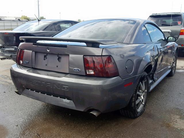 1FAFP42X83F375536 - 2003 FORD MUSTANG GT GRAY photo 4