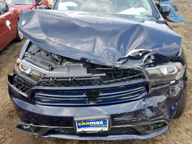 1C4RDJDG5JC126427 - 2018 DODGE DURANGO GT BLUE photo 7