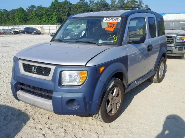 5J6YH28635L007041 - 2005 HONDA ELEMENT EX SILVER photo 2