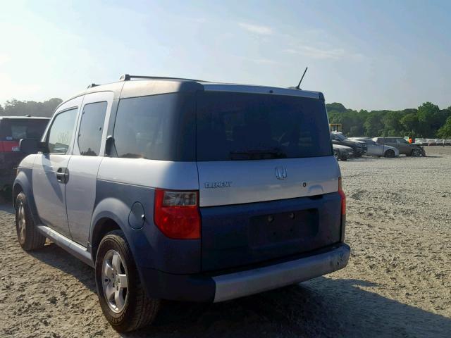 5J6YH28635L007041 - 2005 HONDA ELEMENT EX SILVER photo 3